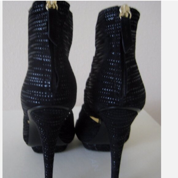 BURAK UYAN BLACK SANDALS BOOTIES Size 8.5M - Picture 3 of 3